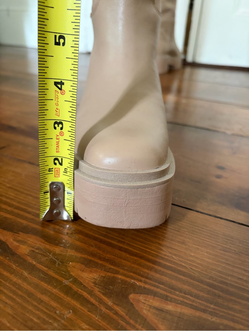 Sam Edelman Tall Platform Knee-High Boots in Taupe - Picture 6 of 8